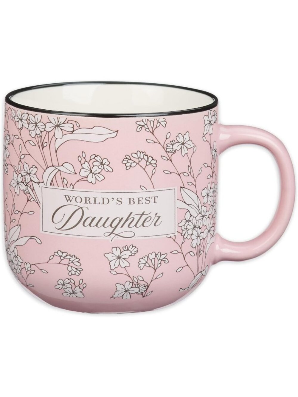 Large Ceramic Coffee & Tea Mug for Daughters - Encouraging Bible Verse, 14 oz